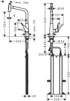 Vorschau: Hansgrohe Metris Select M71 Einhebel-Küchemischer 320 mit Ausziehbrause und sBox