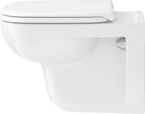 Duravit D-Code Wand-WC 54,5x35,5cm, eckig, rimless, weiß 2570090000