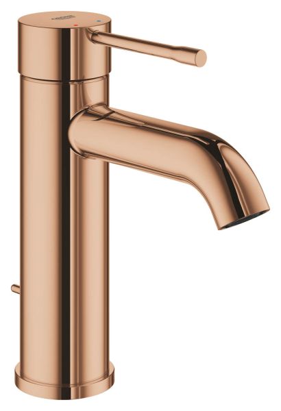 Grohe Essence Waschtischbatterie mit Ablaufgarnitur S-Size, wassersparend, warm sunset