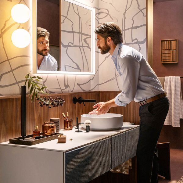 hansgrohe Xuniva Evo S Aufsatzwaschtisch rund Ø40cm mit Ablaufventil