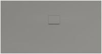 Villeroy&Boch Squaro Infinity Quaryl®-Duschwanne, Eckeinbau rechts gegen Wand, 170x90cm, grey, UDQ1790SQI2RV-3S