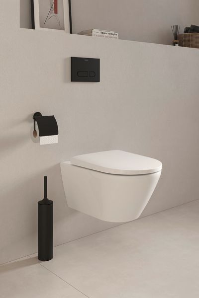 Duravit DuraSystem Betätigungsplatte aus Kunststoff mechanisch für WC A1 schwarz matt WD5001031000