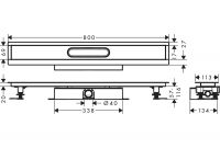 Vorschau: Hansgrohe uBox universal Komplettset für flache Installation 80cm, für Duschrinnen Fertigsets