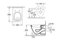 Vorschau: Villeroy&Boch O.Novo Wand-Flachspül-WC 56621001_1