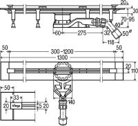 Vorschau: Viega Advantix Vario-​Grundkörper, Einbauhöhe ab 70mm, Länge 300-1200mm