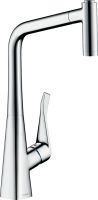 Vorschau: Hansgrohe Metris M71Küchenarmatur 320, Eco, Ausziehbrause, 2 Strahlarten, chrom 14780000