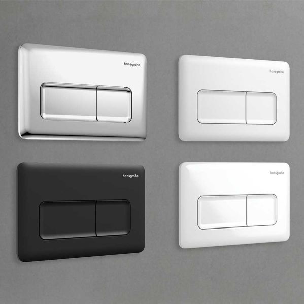 hansgrohe iFrame Original Q Betätigungsplatte, softsquare, für 2-Mengen-Spülung