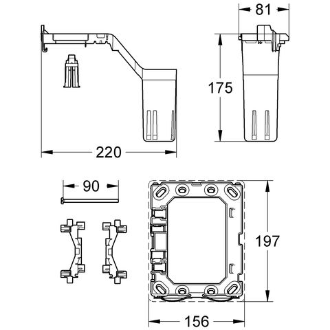 Grohe Fresh Umrüstset für die Aufnahme von Duft-Tabs