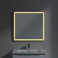 Vorschau: Villeroy&Boch Subway 3.0 LED-Spiegel, 80x75cm, mit Sensordimmer, weiß matt