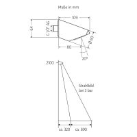 Vorschau: WimTec Sport Duschkopf, chrom