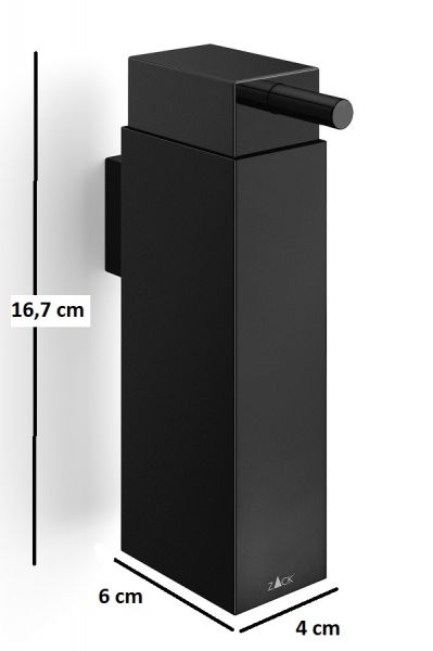 ZACK LINEA Lotionspender für Wandmontage 190ml, schwarz