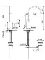 Vorschau: Steinberg Serie 135 Waschtisch-Einhebelmischer m. Ablaufgarnitur, matt black 1351501S