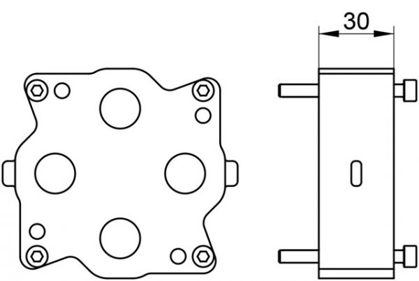 Keuco Verlängerungsset 30mm für Flexx.Boxx