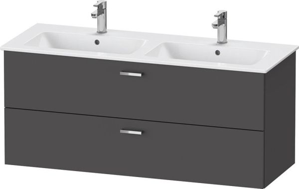 Duravit XBase Waschtischunterschrank 127,5cm, 2 Auszüge, passend zu Doppelwaschtisch ME by Starck 233613 XB613004949