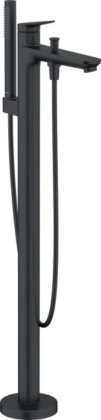 Duravit Wave Wannenarmatur bodenstehend rund, schwarz matt
