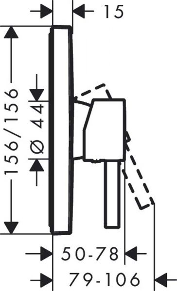 Hansgrohe Finoris Einhebel-Duscharmatur Unterputz, mattschwarz 76615670