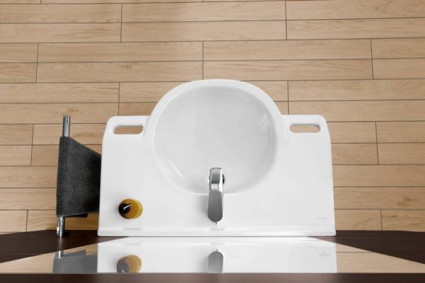 Villeroy&Boch ViCare Waschbecken mit 1 Hahnloch, barrierefrei, 80x55cm 412080011344