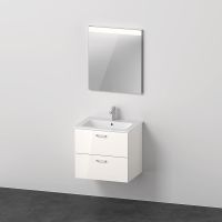 Vorschau: Duravit XBase Badmöbel-Set 63cm mit ME by Starck Waschtisch und Spiegel