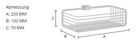 Smedbo Sideline Duschkorb für die Brausestange, chrom DK1106