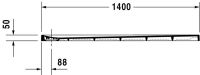 Vorschau: Duravit Stonetto Duschwanne rechteckig 100x140cm, Mineralguss