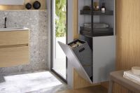 Vorschau: Burgbad Sys30 MagicTwist Drehschrank mit Wäschekippe