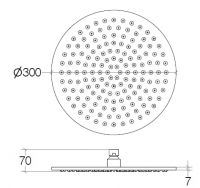 Vorschau: lineabeta SUPIONI Kopfbrause Ø300m mit Kugelgelenk 1/2", edelstahl poliert