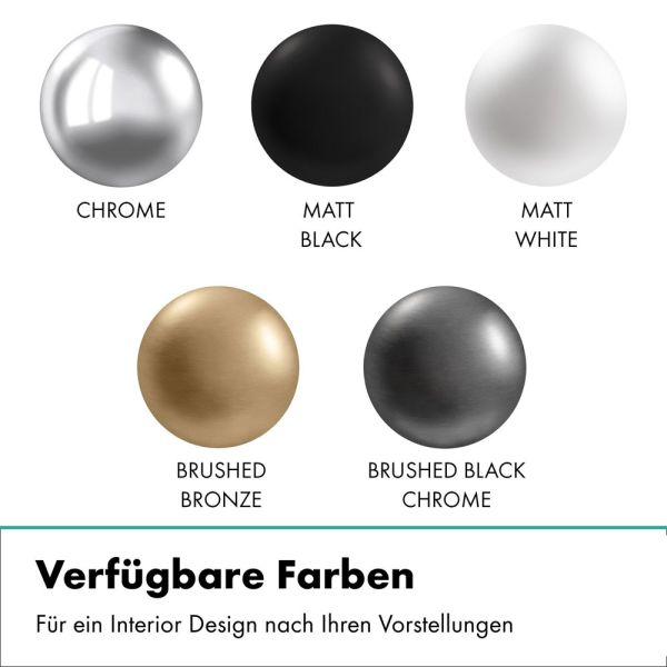 hansgrohe Finoris Wannenarmatur Unterputz, 2 Verbraucher, brushed black chrome