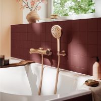 Grohe Precision Feel Aufputz Wannenthermostat, ProGrip, warm sunset gebürstet 34788DL0 