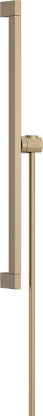 Hansgrohe Unica Brausestange E Puro 65cm mit Brausehalter und Brauseschlauch, brushed bronze, 24404140