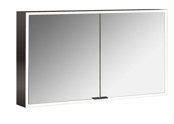 emco prime Facelift Lichtspiegelschrank 120cm 949713584 schwarz verspiegelt