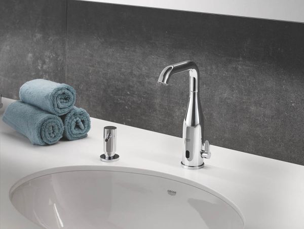 Grohe Essence E Infrarot-Elektronik für Waschtisch mit Mischung, Netzbetrieb, chrom