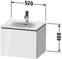 Vorschau: Duravit L-Cube Waschtischunterschrank wandhängend 52x42cm mit 1 Schublade für Viu 234453