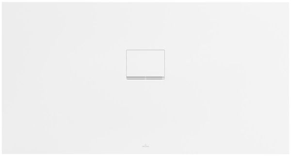 Villeroy&Boch Squaro Infinity Quaryl®-Duschwanne, flächenbündiger Einbau, 150x80cm, white, UDQ1580SQI2IV-RW