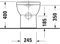 Vorschau: Duravit Duravit No.1 Stand-WC-Set Tiefspüler, ohne Beschichtung weiß 41840900A1