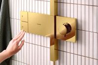 Vorschau: hansgrohe Raindance Alive Q Duschsystem 210/340 ShowerSelect, polished gold optic
