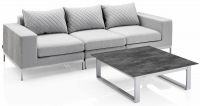 Vorschau: KETTLER EGO Lounge Tischgestell 95x95x33cm, silber