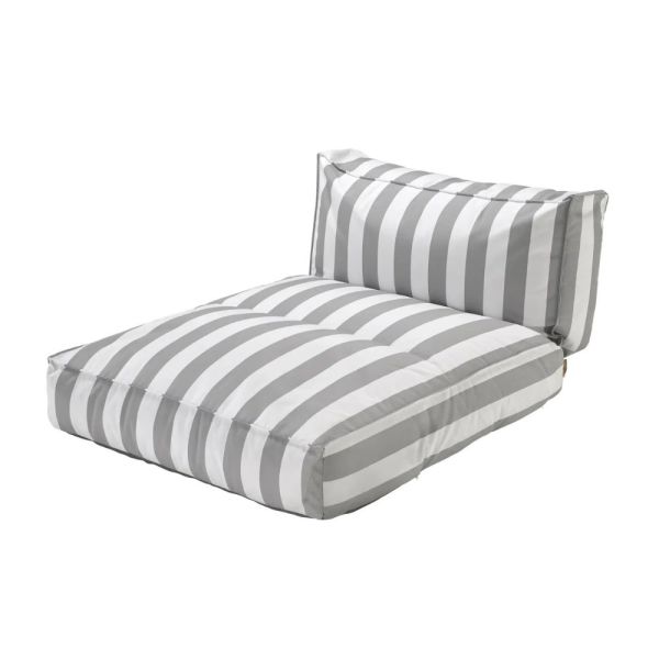 blomus STAY Day Bed 190x116cm, grau/weiß gestreift