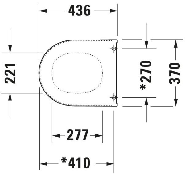 Duravit WC-Sitz ohne Absenkautomatik, weiß