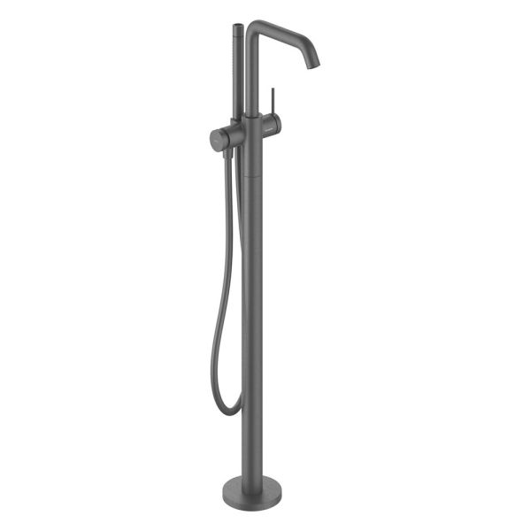 hansgrohe Tecturis S Einhebel-Wannenmischer bodenstehend, brushed black chrome 73440340