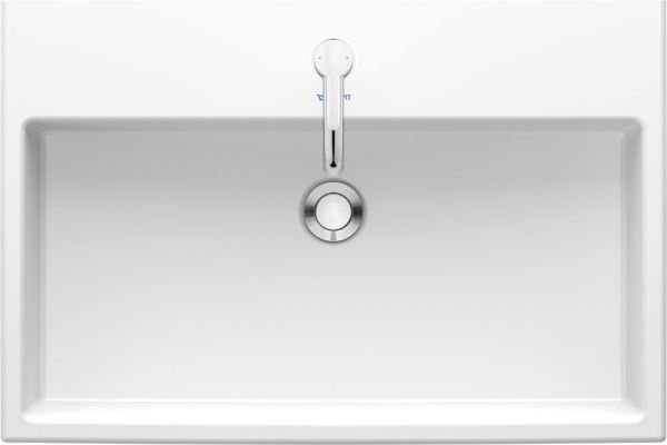 Duravit Vero Air Waschtisch 70x47cm, mit 1 Hahnloch, mit Überlauf, WonderGliss, geschliffen, weiß 23507000271