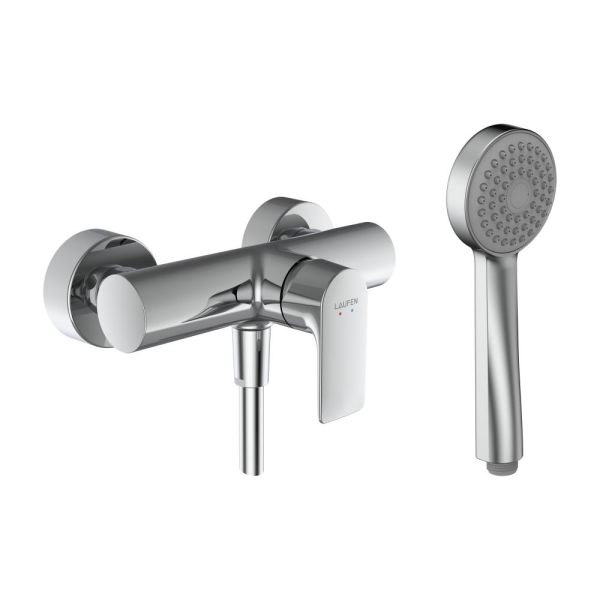 Laufen Cityplus Einhand-Duschenmischer mit Brausegarnitur, chrom HF505350100600 