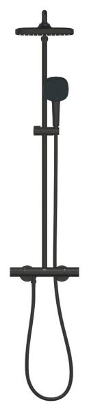 Grohe Tempesta System 250 Cube Duschsystem mit Thermostat, wassersparend, matt black