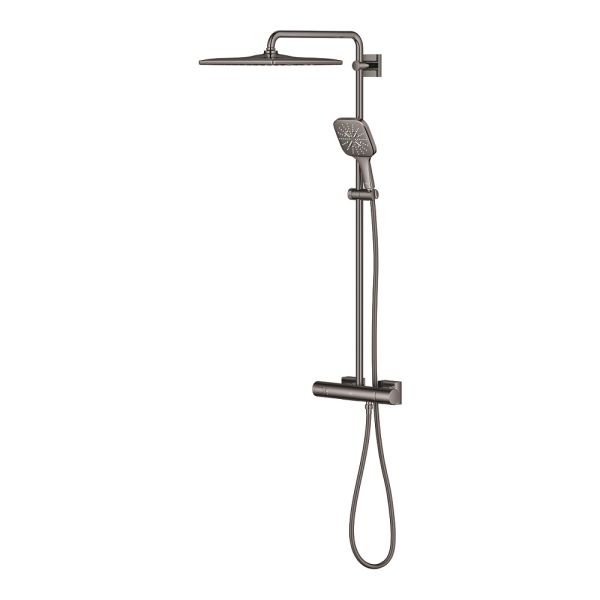 Grohe Rainshower SmartActive 310 Cube Duschsystem Aufputz, hard graphite glänzend