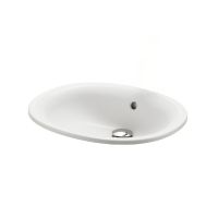 TOTO Einbauwaschbecken oval, 53x45cm, weiß CeFiONtect LW762Y