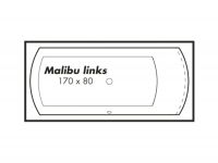 Vorschau: Polypex MALIBU links Rechteck-Badewanne 170x80cm