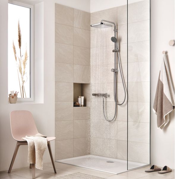 Grohe Vitalio Start System 250 Cube Flex Duschsystem mit Umstellung 26698000