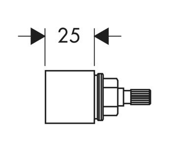 Axor Verlängerungsset 25mm