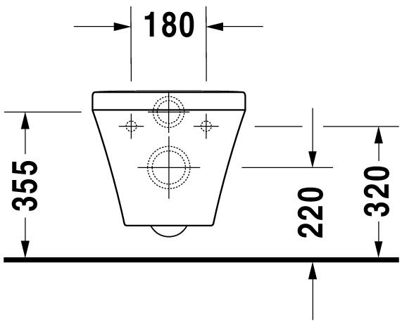 Duravit DuraStyle Wand-WC 62x37cm, eckig, weiß 25370900001