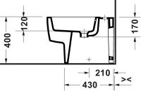 Vorschau: Duravit Balcoon Standbidet, DuraShield, weiß matt