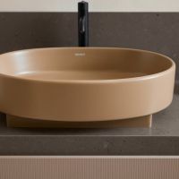 Vorschau: Duravit Balcoon Aufsatzbecken oval 55x45cm, DuraShield, clay terrra matt